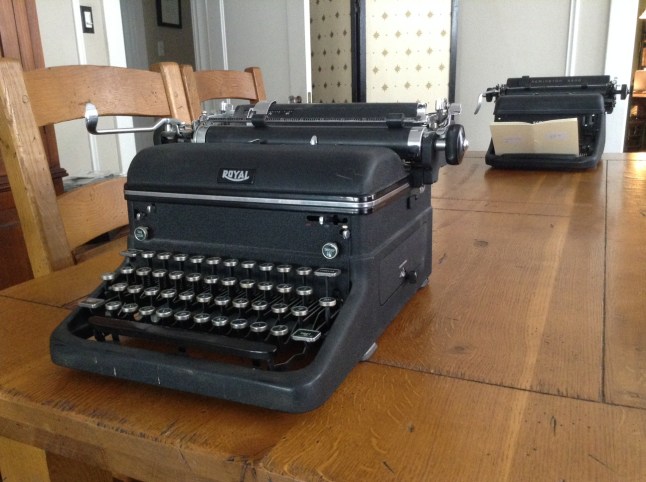 Suspicious minds: the Remington KMC pretends to nonchalantly leaf through a zine while she chekcs out the competition