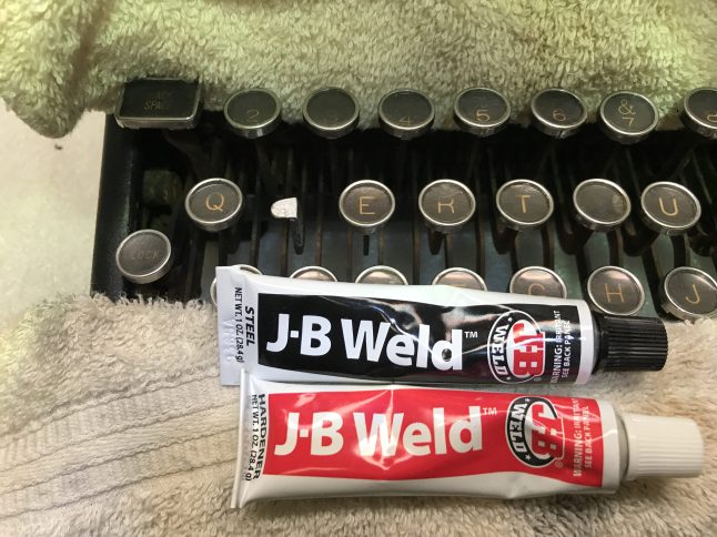 JB Weld used to re-attach keytop