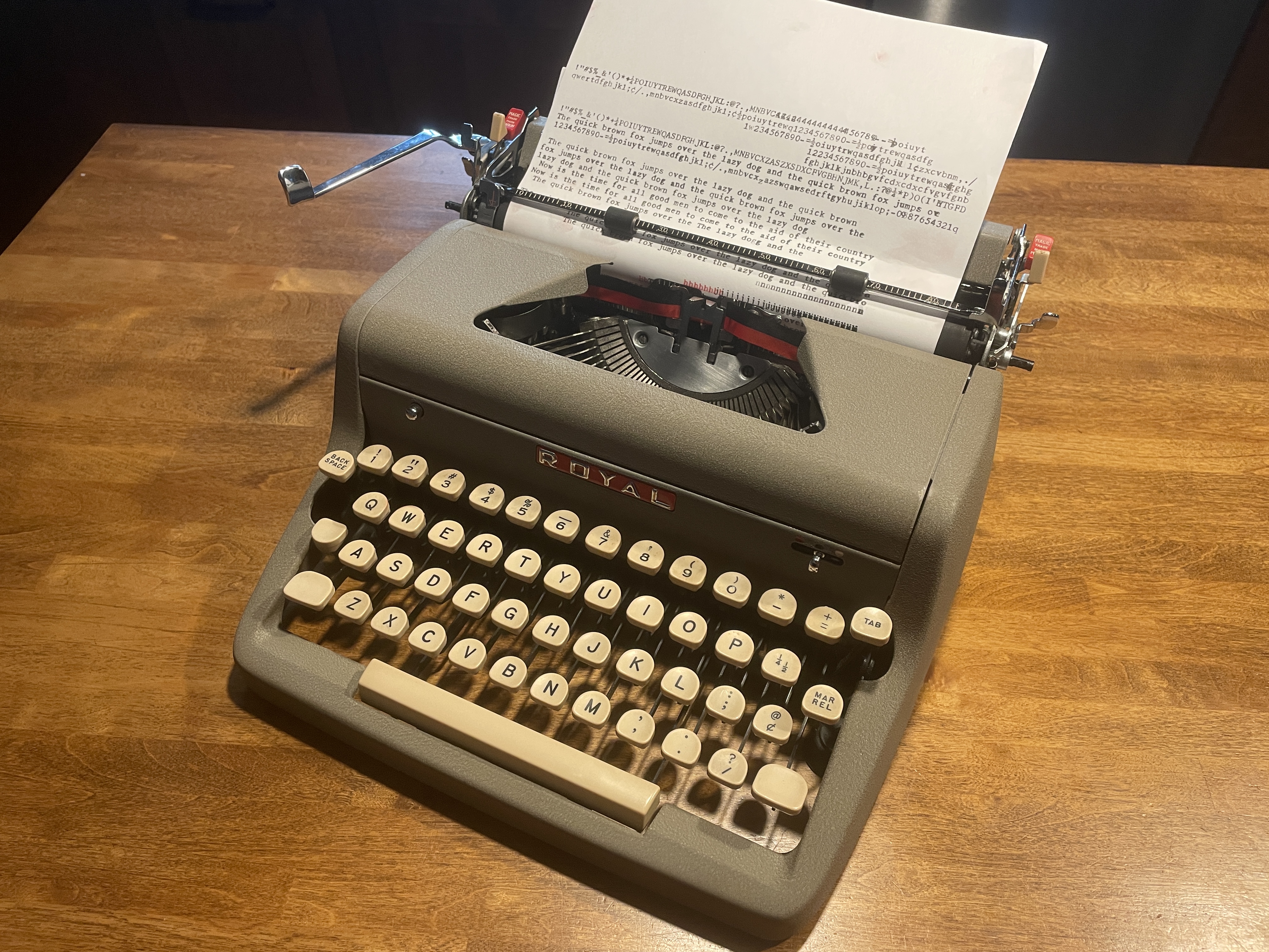 Royal QDL with escapement fixed