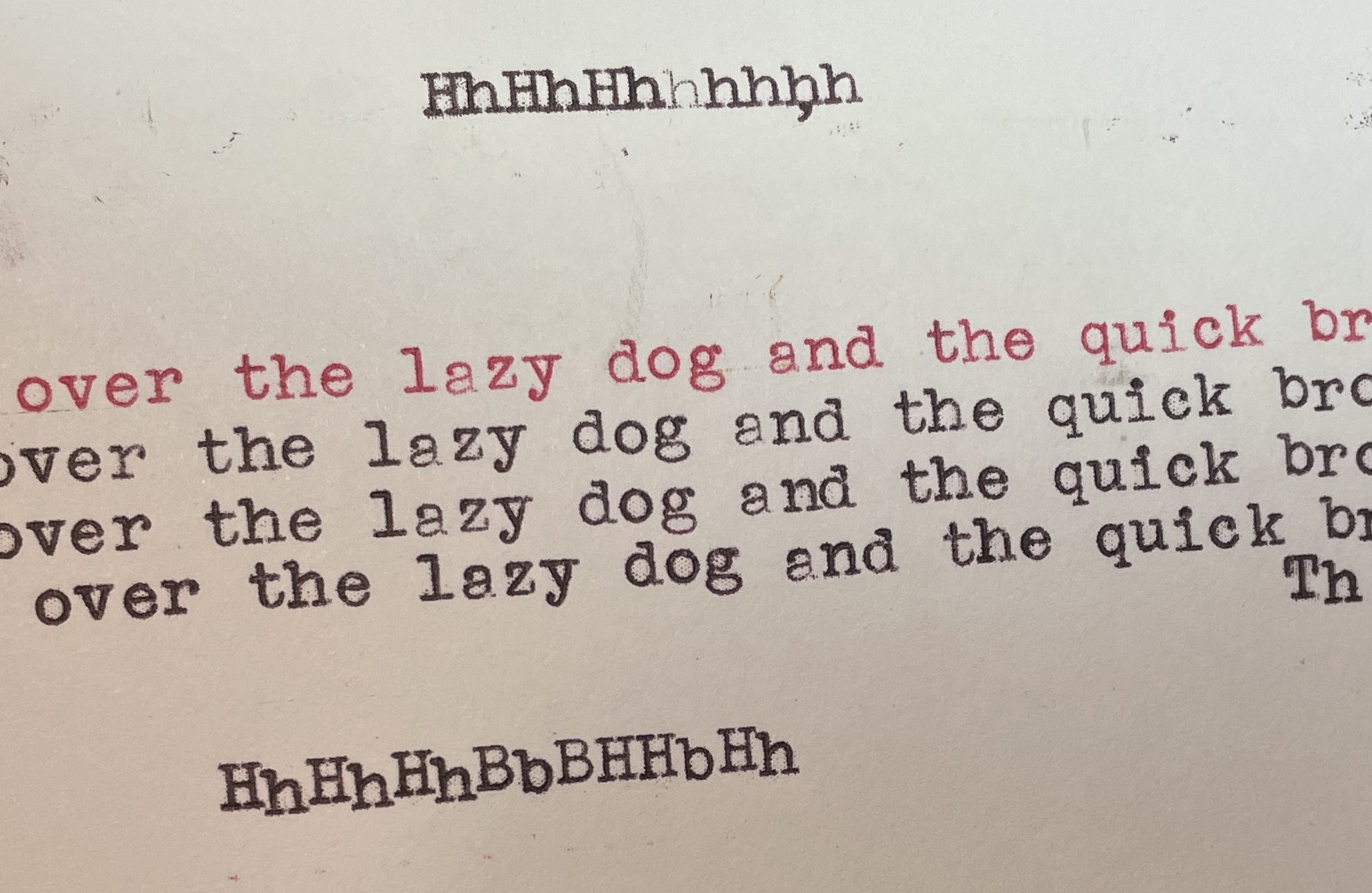 shift problem on Royal Quiet De Luxe