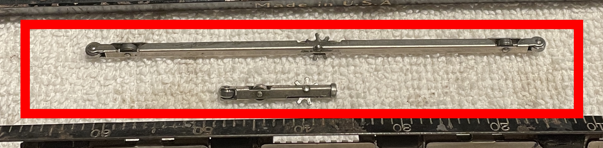 roller / pinion retainer carriage bearing for Remington Portable 1 typewriter