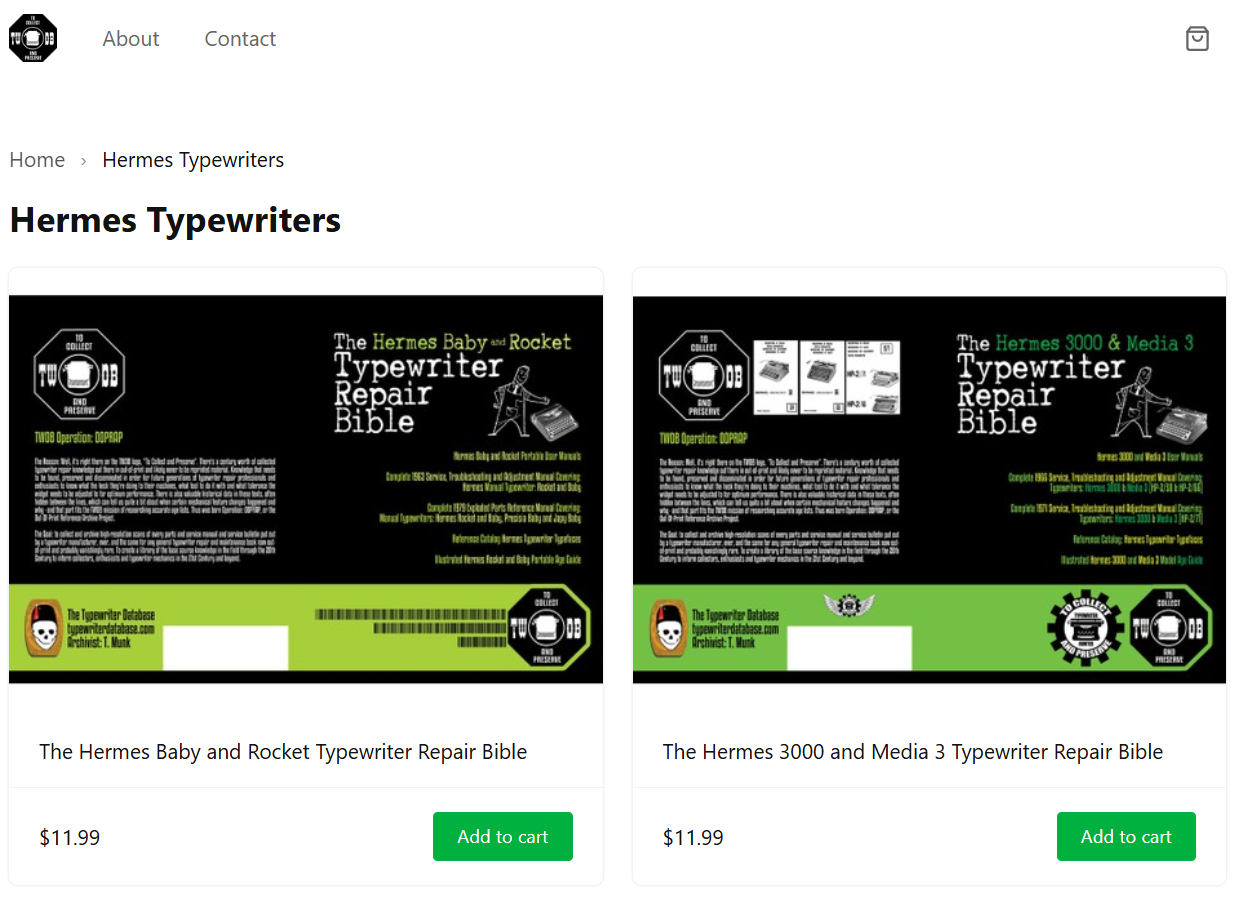 Hermes manuals available in PDF format