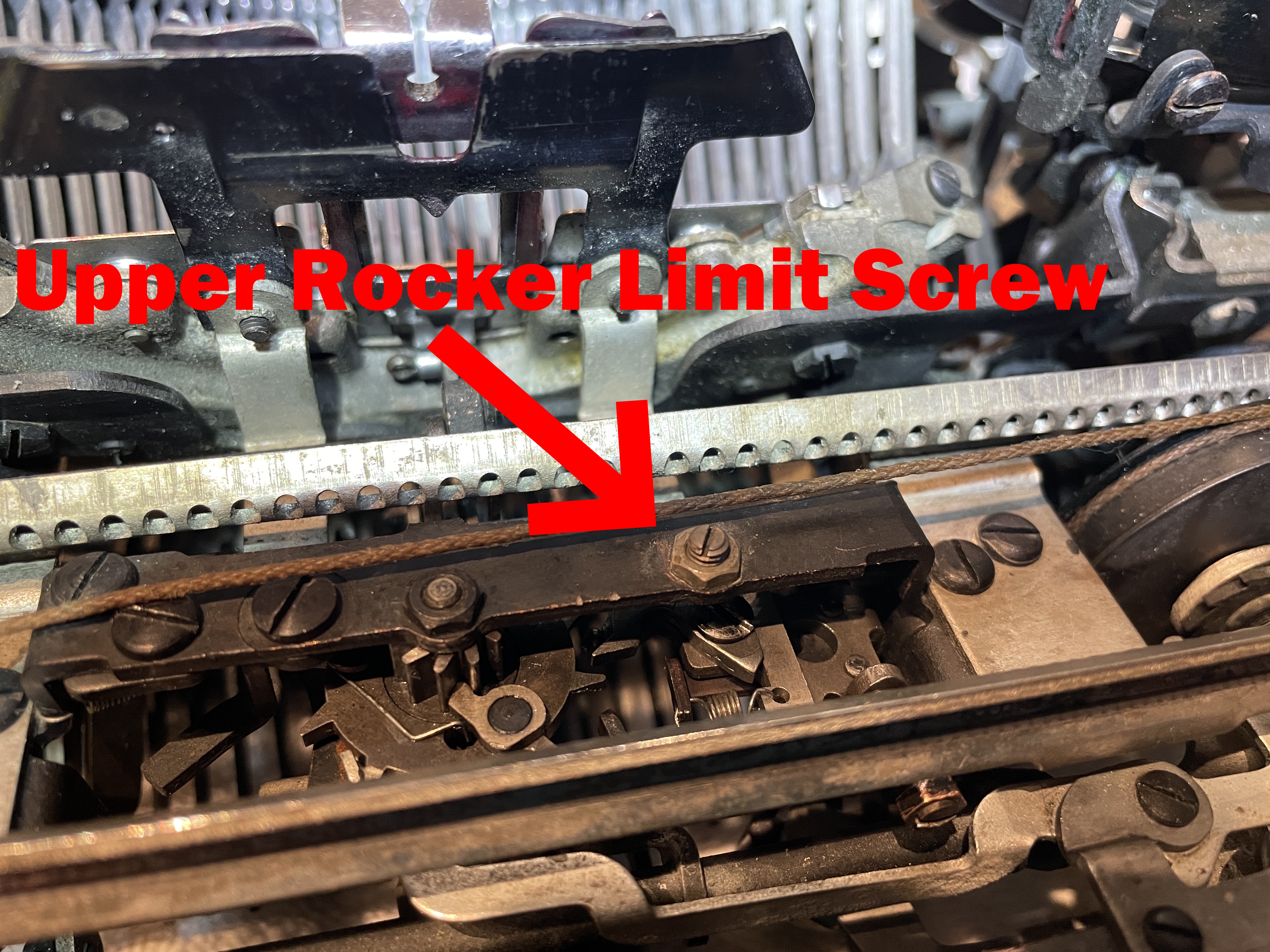 upper rocker limit screw