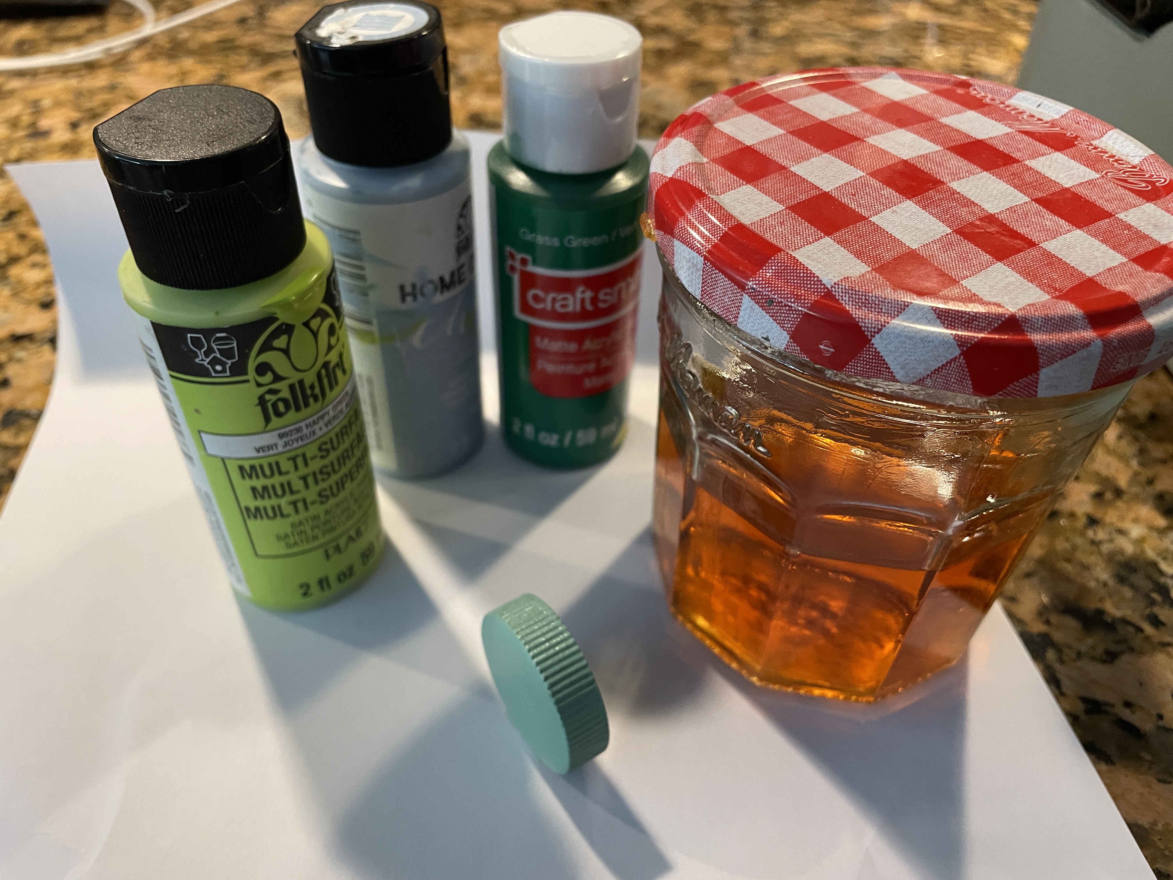 Hermes 2000 replacement knob painted sea foam green