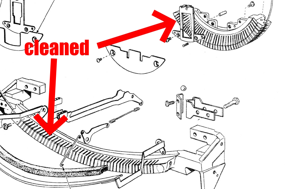 royal sabre cleaning: main segment and sublever segments