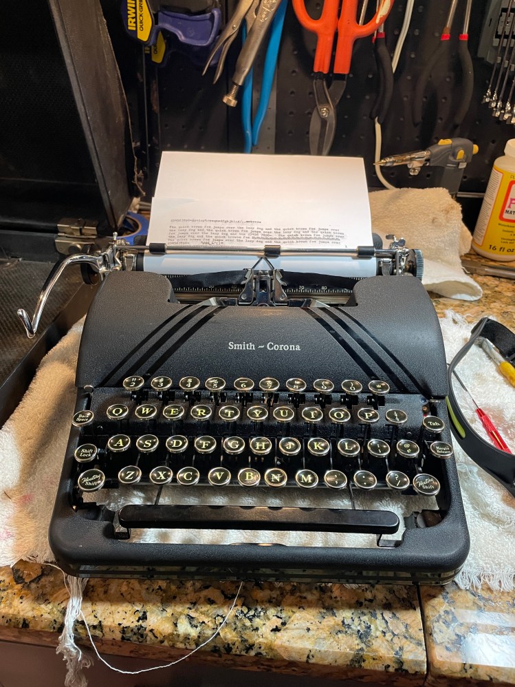 1945 Smith-Corona Silent after repair