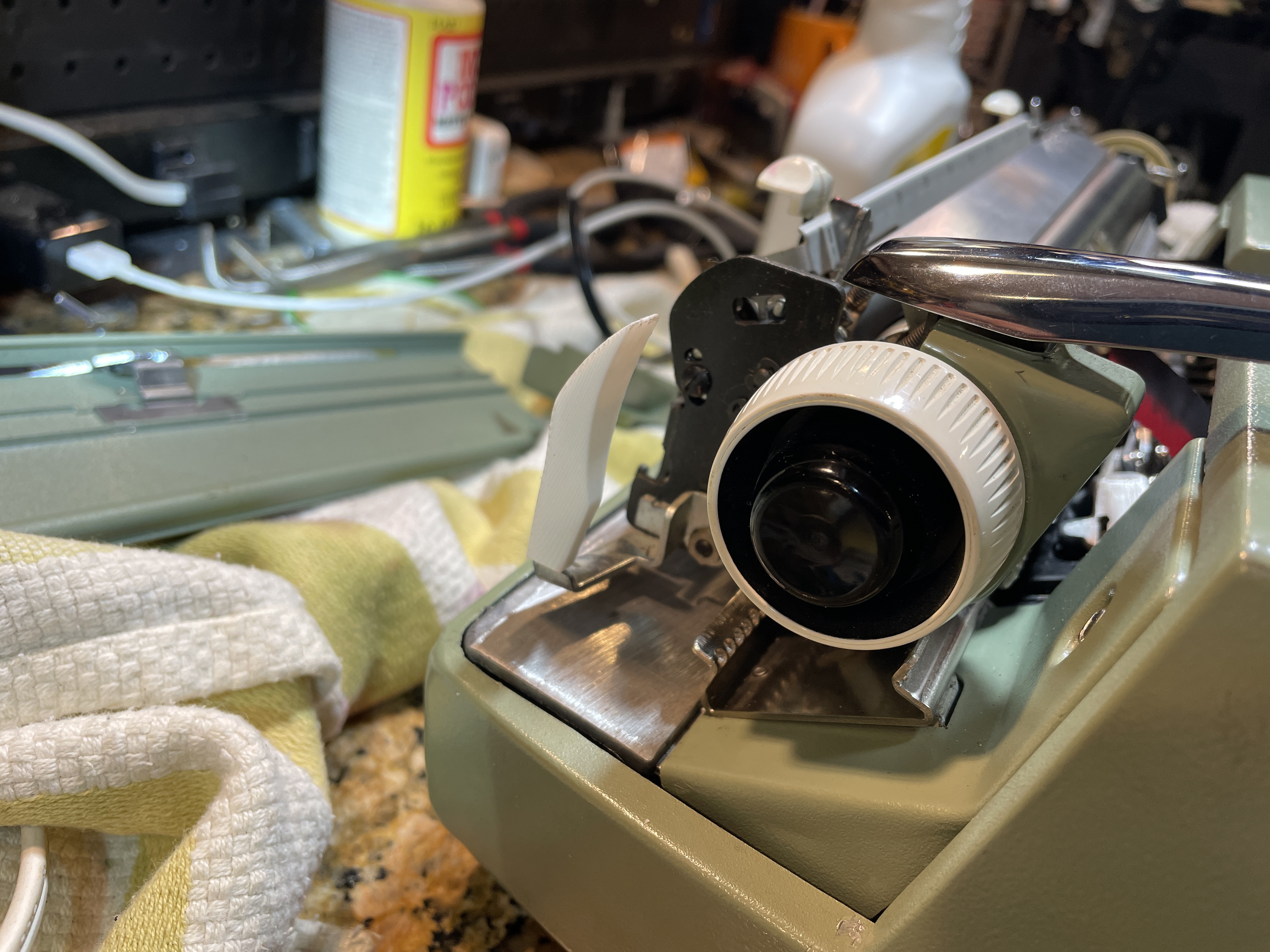 3D printed replacement carriage release levers for Smith-Corona Coronet Electric