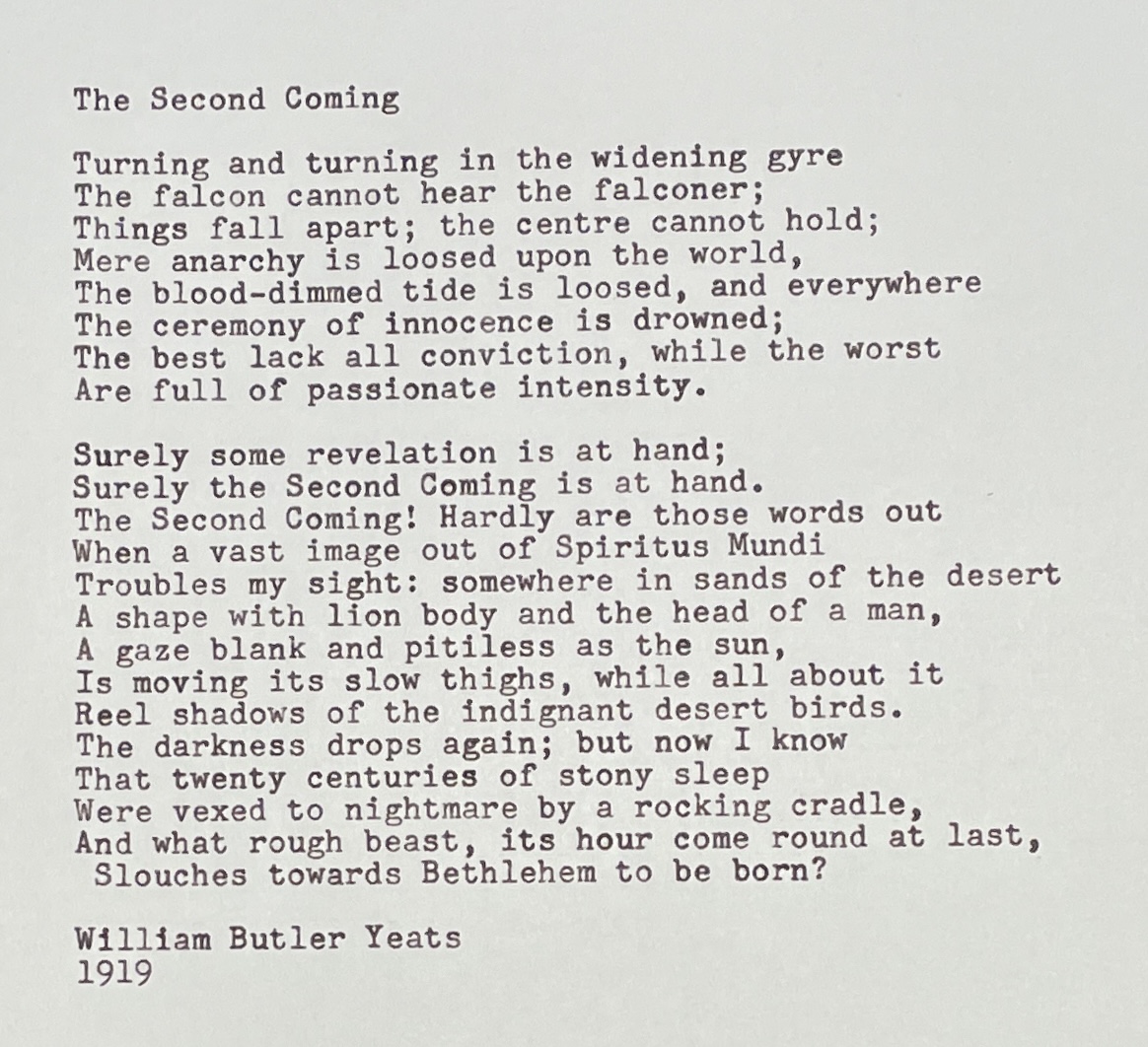 The Second Coming by William Butler Yeats
