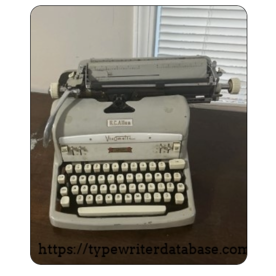 Original eBay listing photo of 1962 R. C. Allen VisOmatic A
