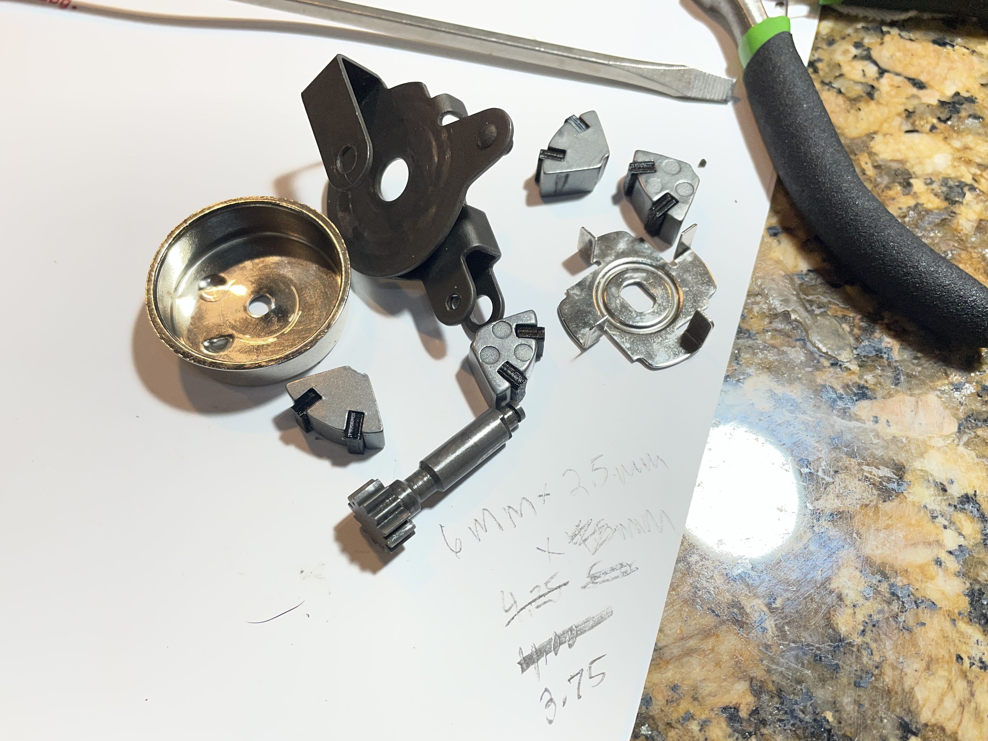 mounting bracket for Olympia SM4 tab brake