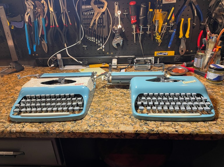 Two Consul 232 typewriters
