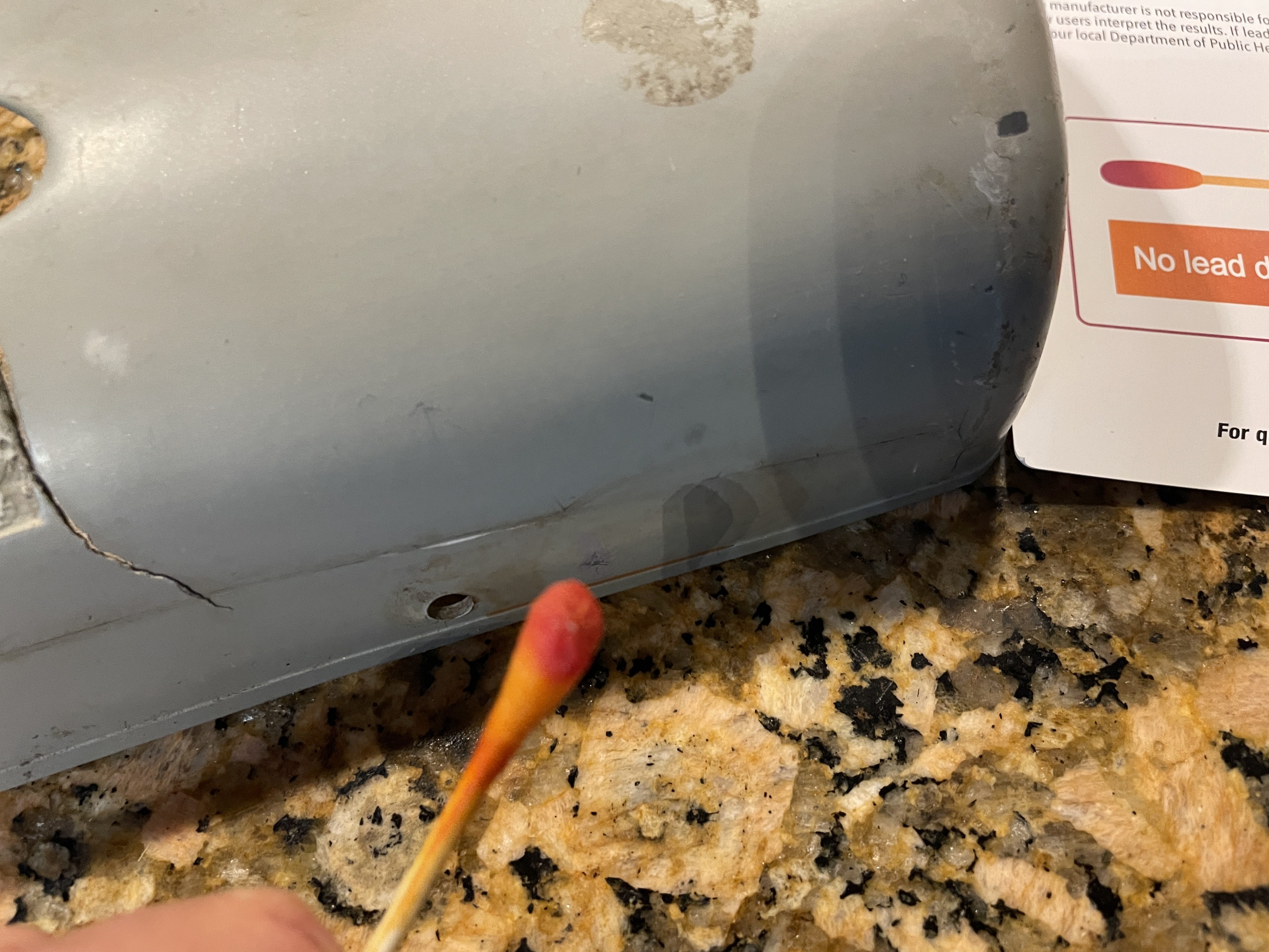 Positive for lead paint