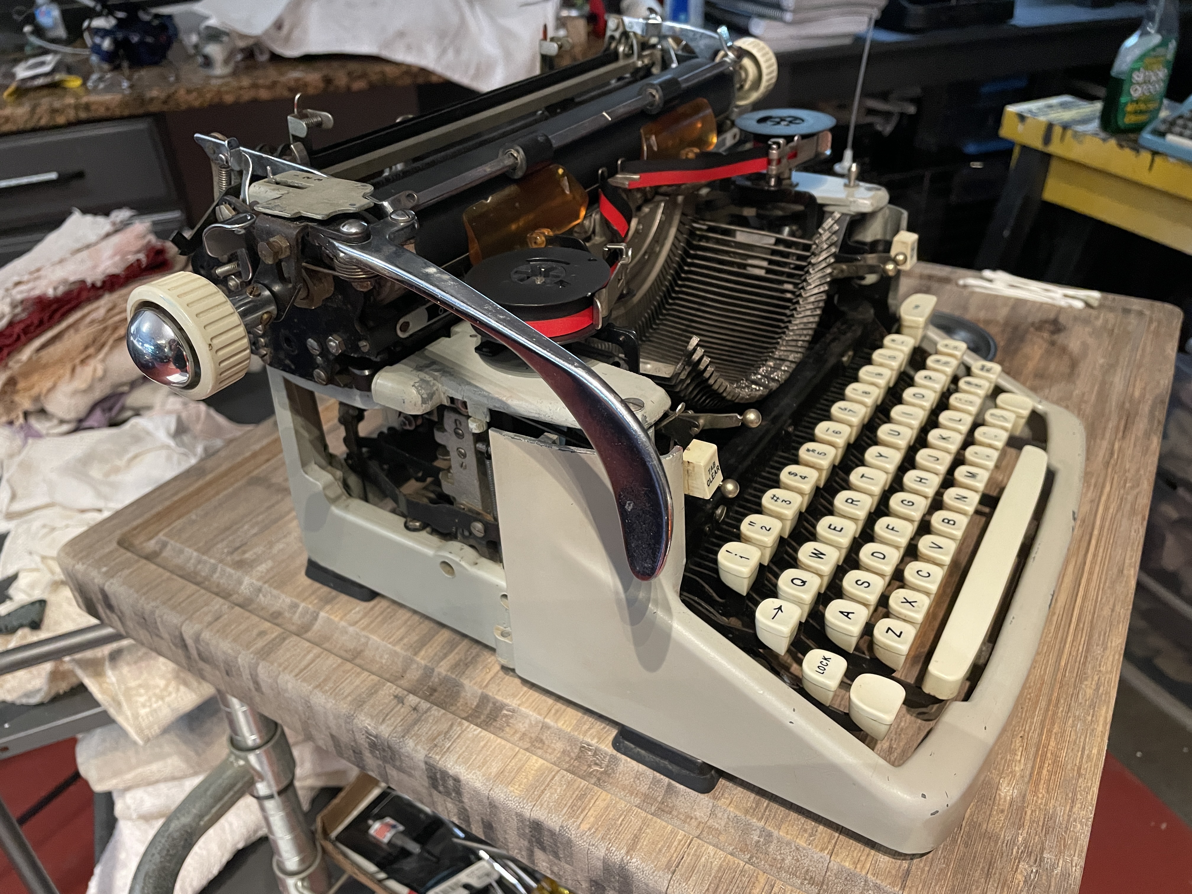 partially dismantled 1962 R. C. Allen VisOmatic A