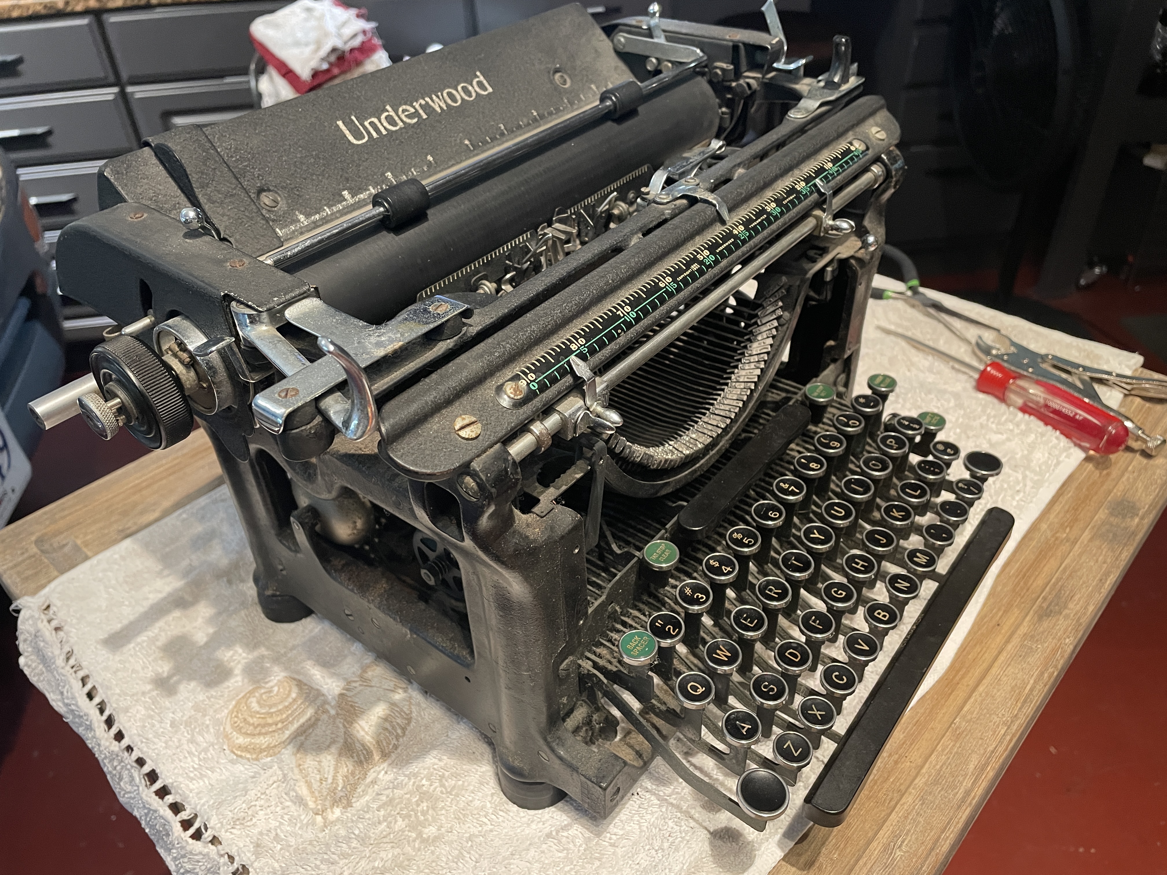 1940 Underwood Master with some cover plates removed