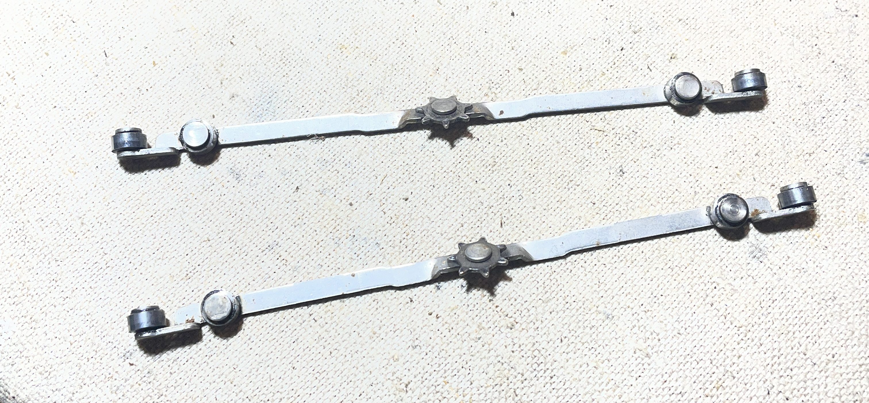 Carriage Roll Retainers of 1958 Remington Quiet-Riter typewriter