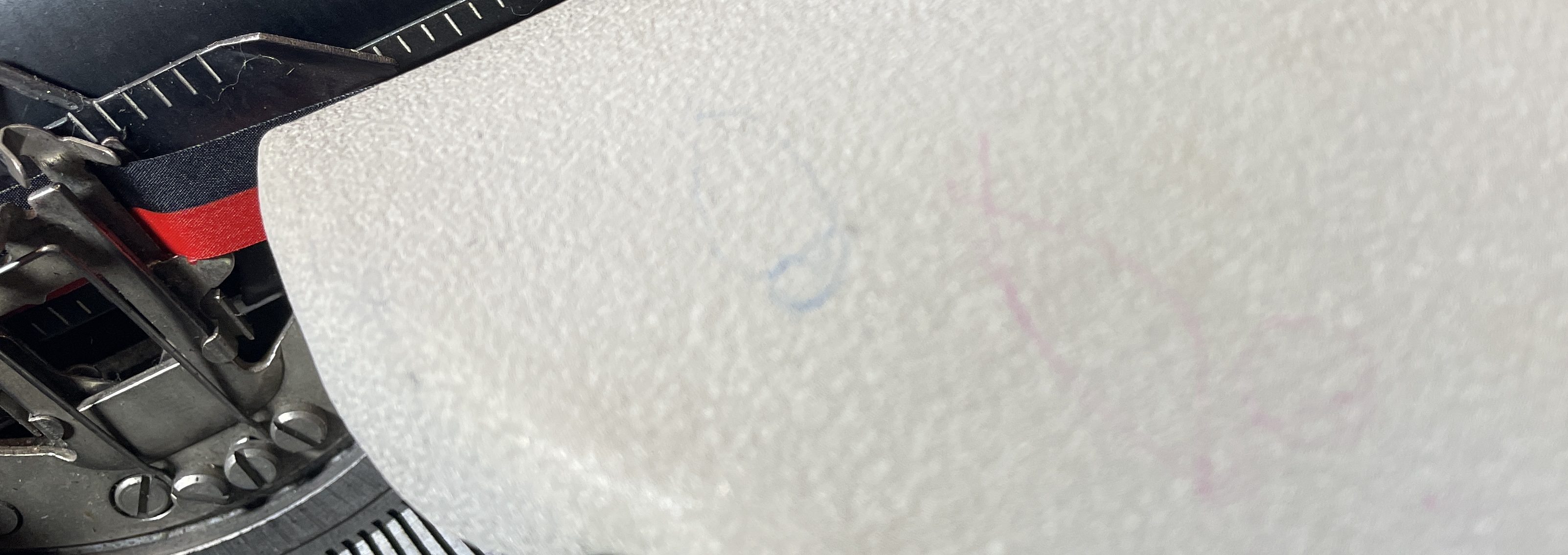 scribbling on ribbon cover