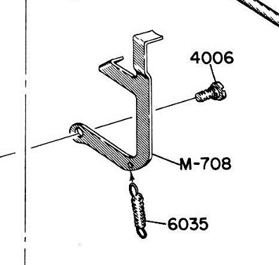 m-708 back space rack lock
