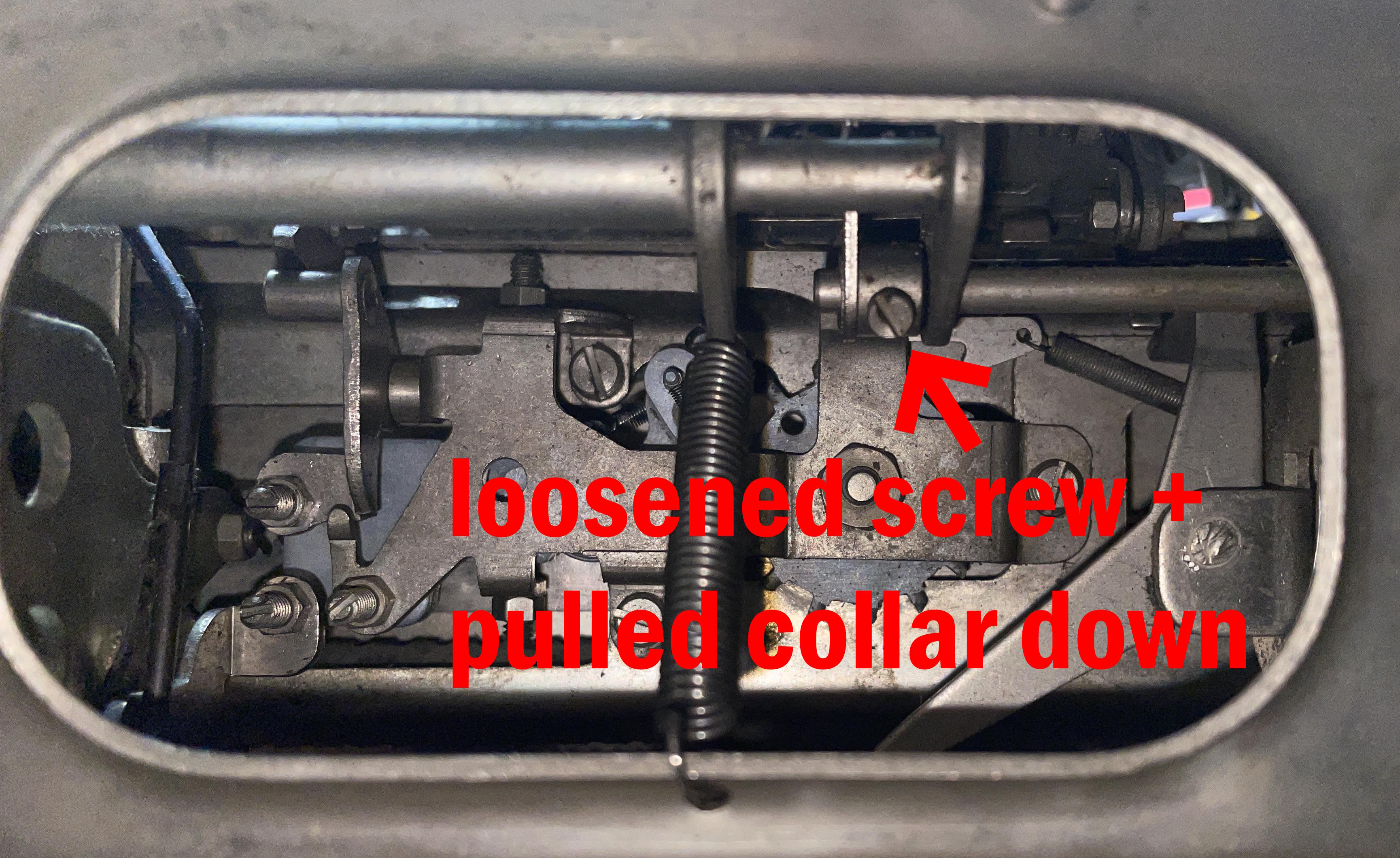 adjust ribbon lift on 1958 Remington Quiet-Riter typewriter