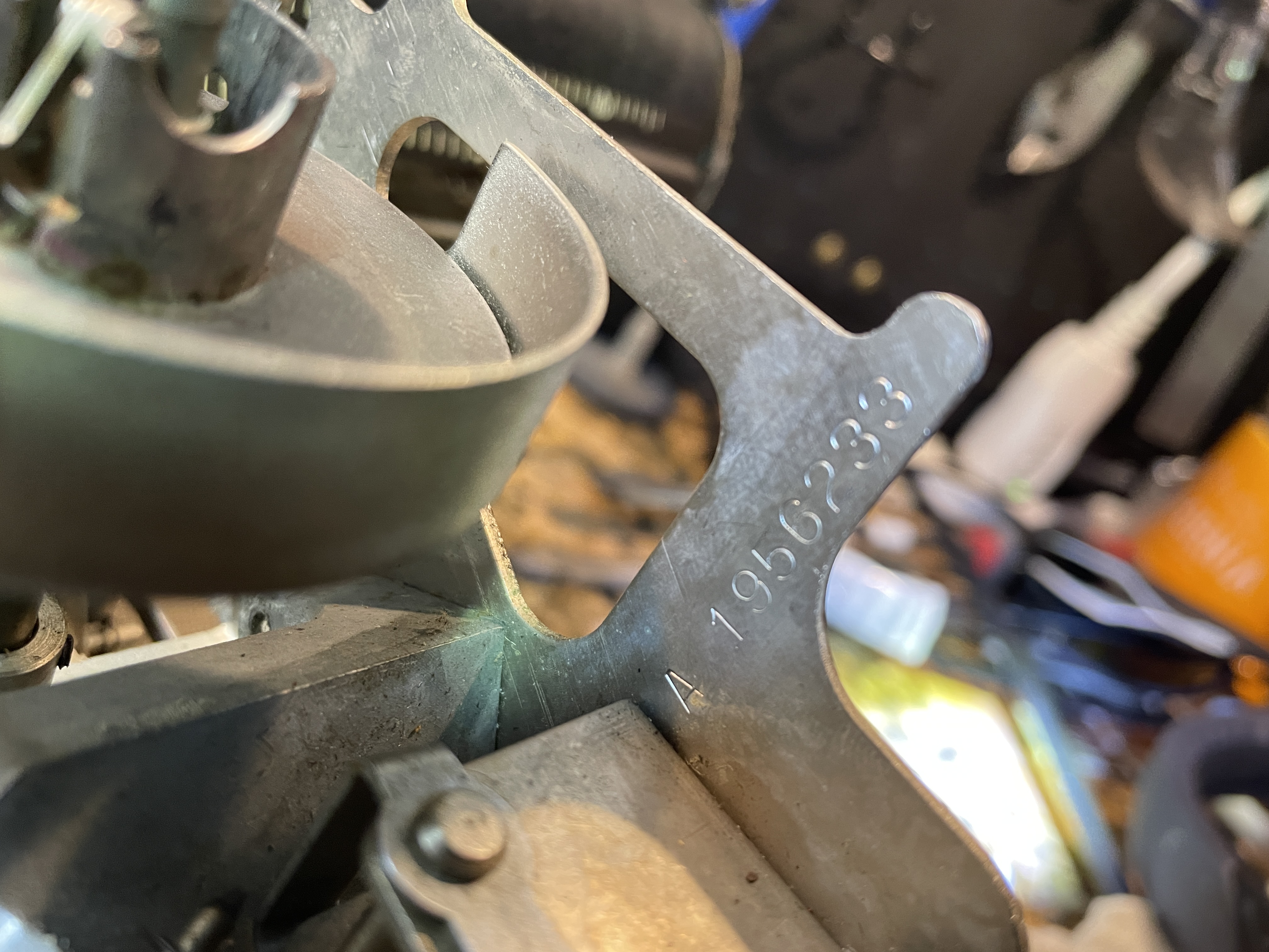 1949 Remington All-New Portable serial number stamped on frame on right side