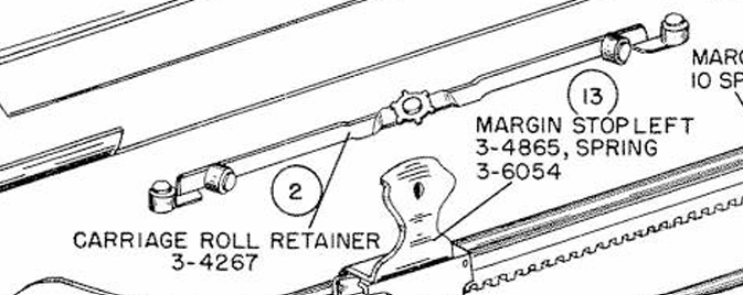 diagram from Remington Portable Typewriter Repair Bible