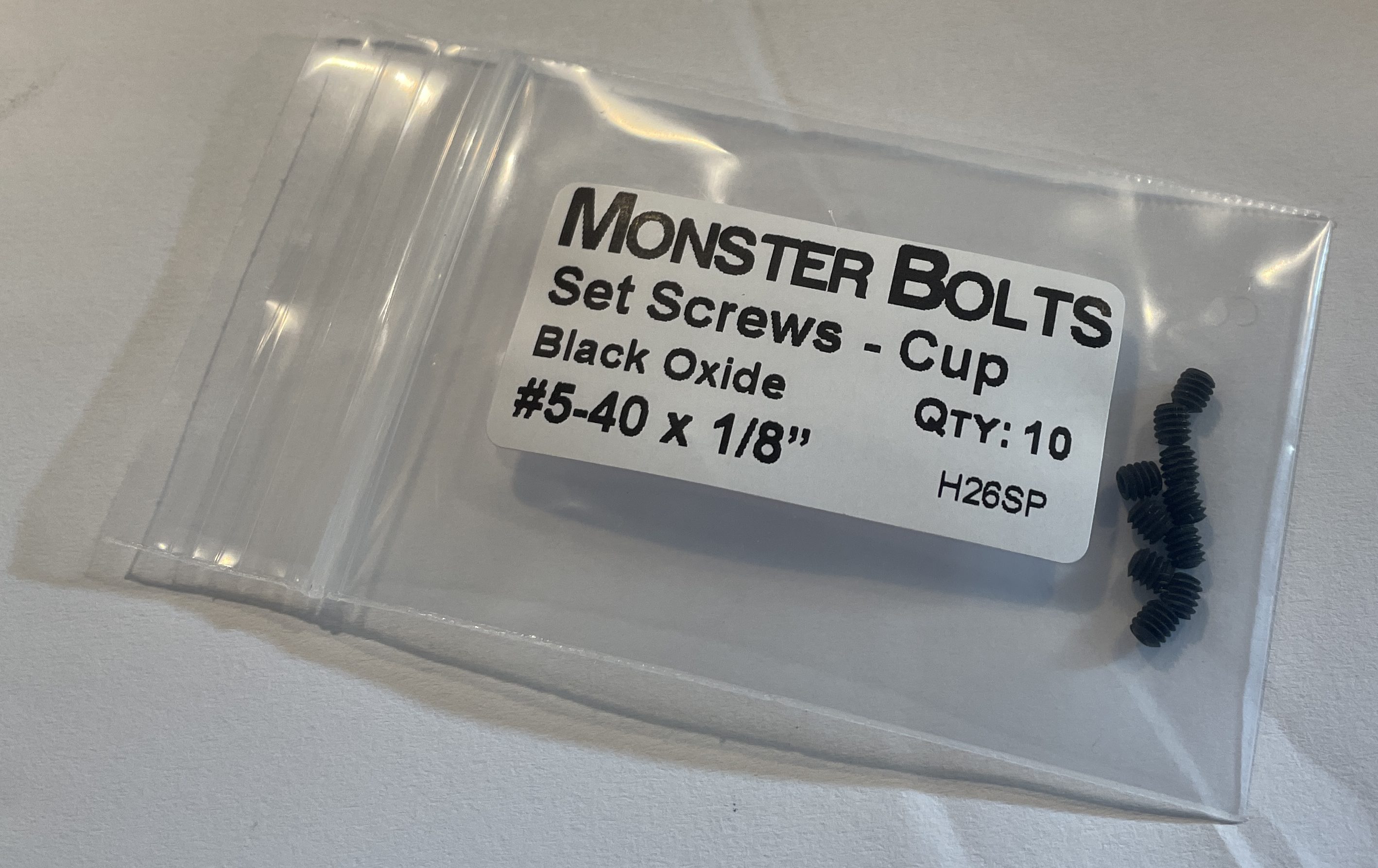 5-40 set screws for platen on1950s Underwood portable