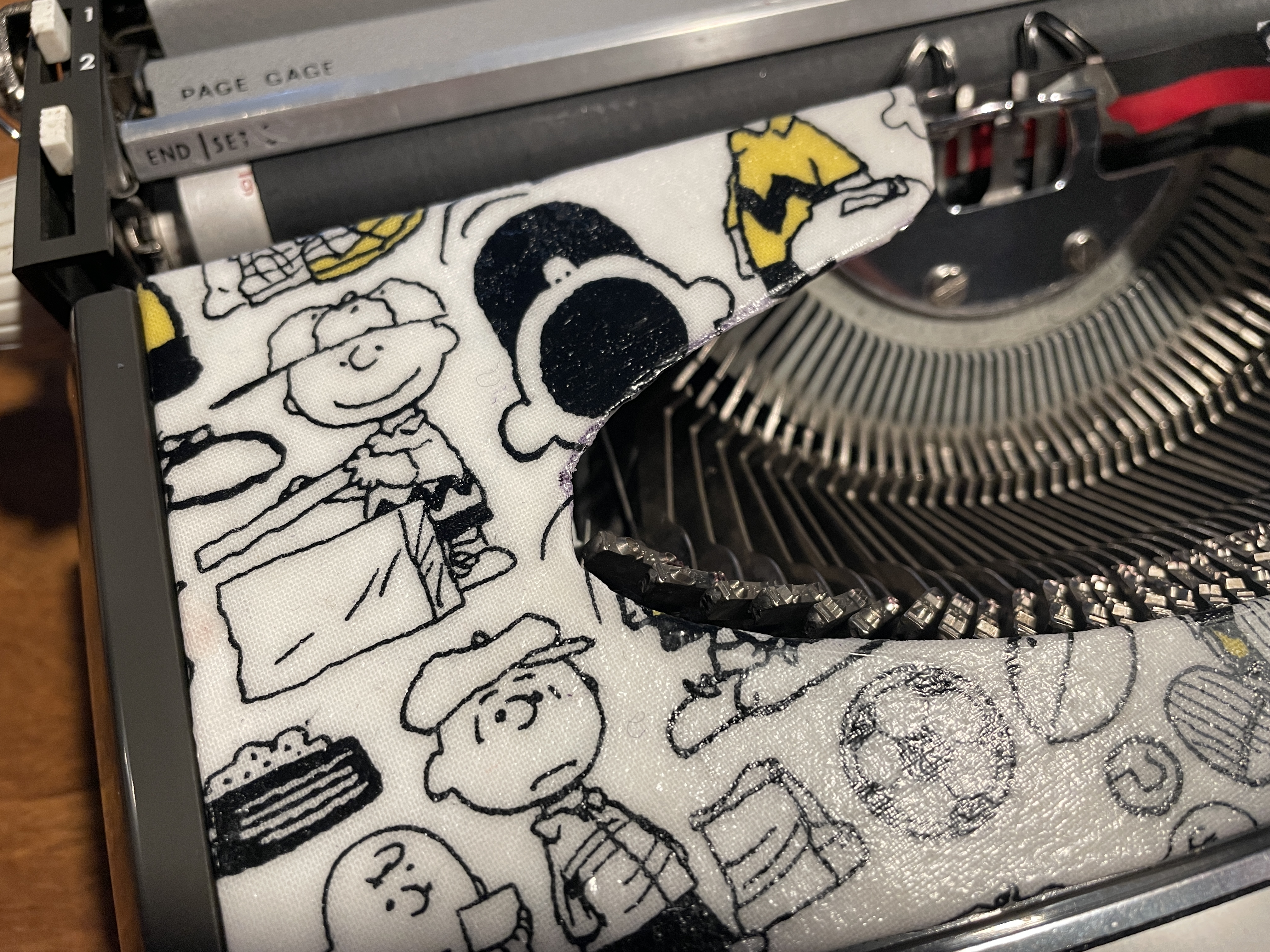 charlie Brown fabric decoupage