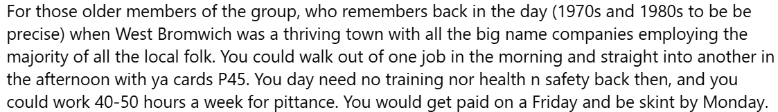facebook post about west bromwich