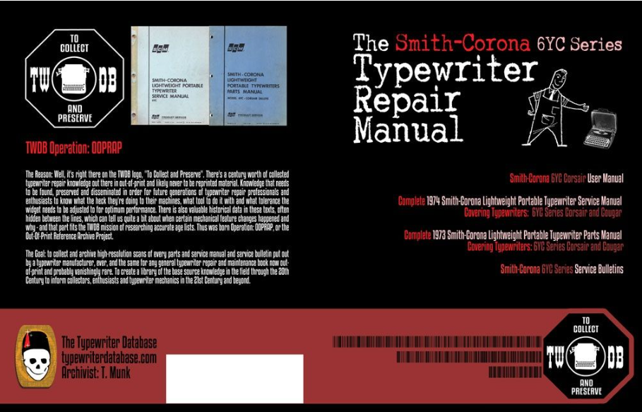The Smith-Corona 6YC Series Typewriter Repair Manual