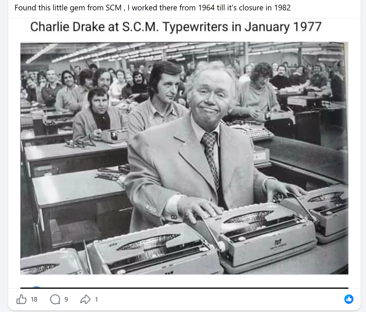 Photo from West Bromwich SCM factory - 1977