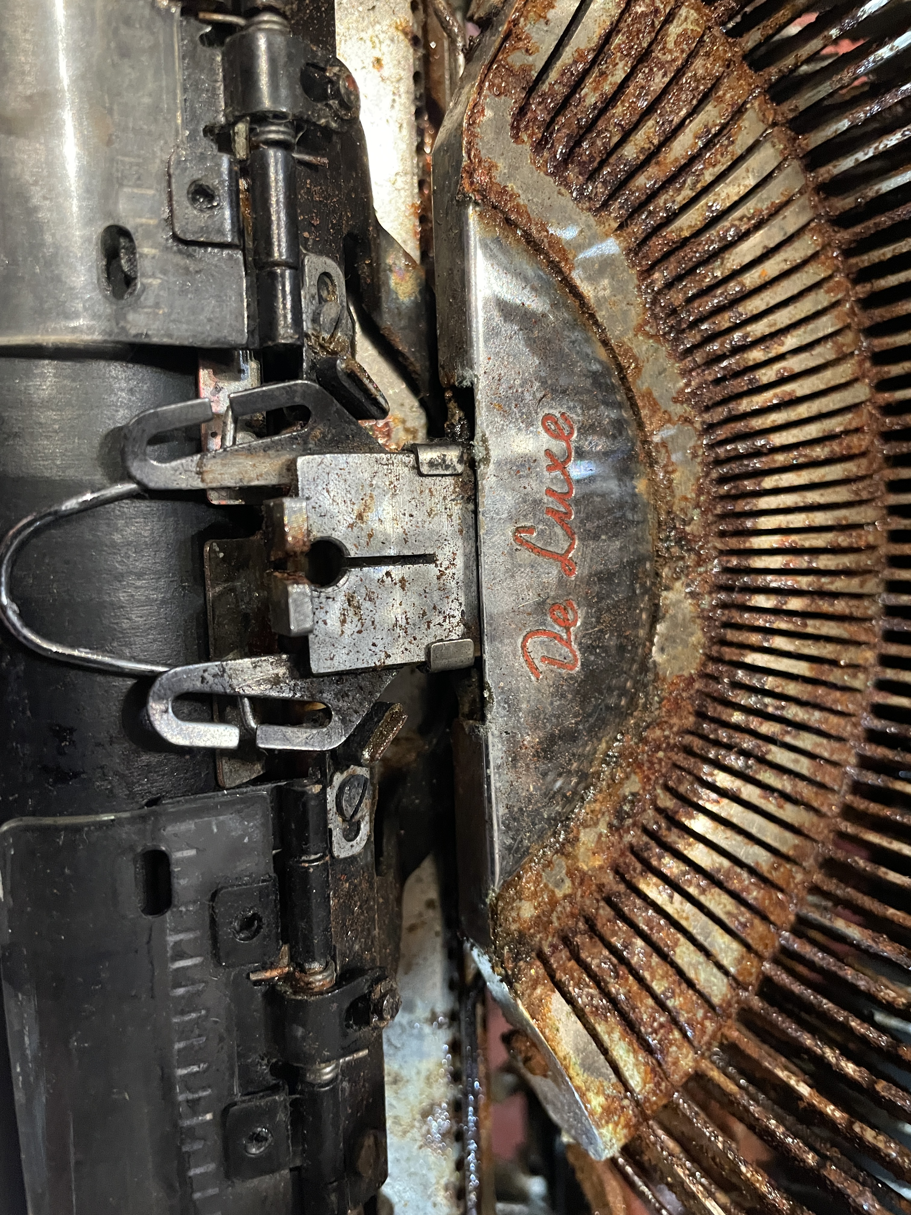 rusty 1957 Olympia SM3 typewriter