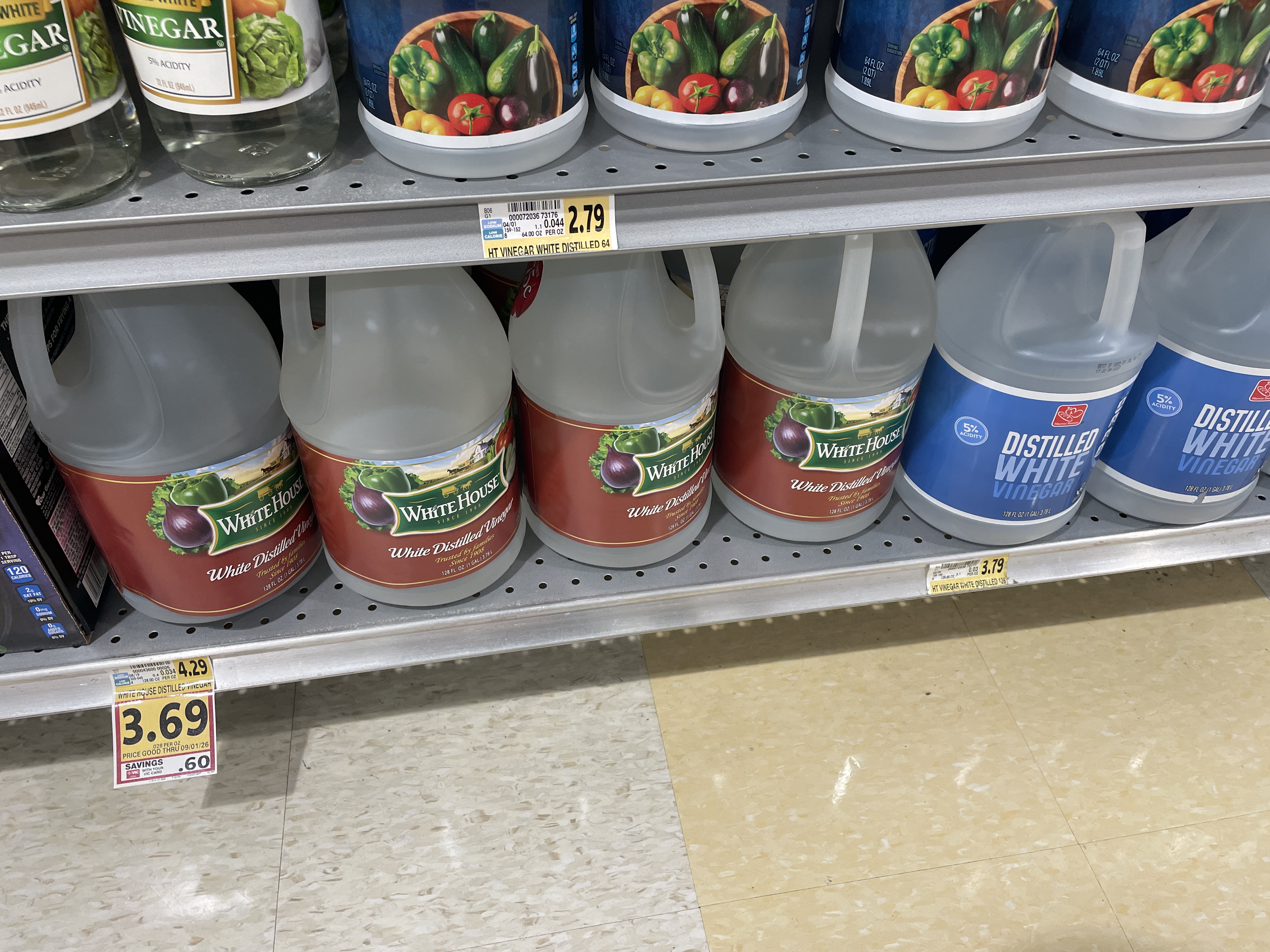 Grocery store vinegar for rust removal