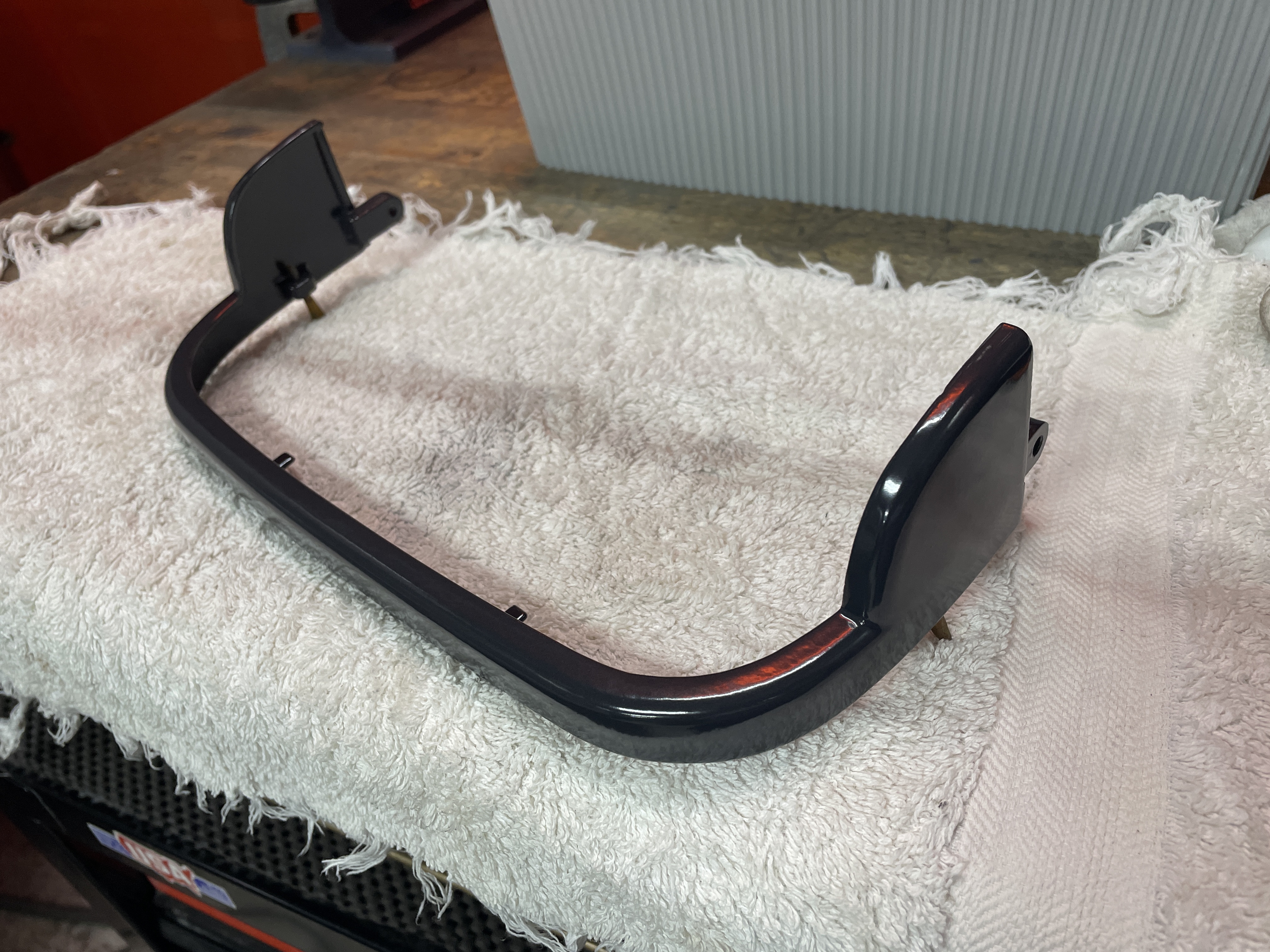 Remington All-New typewriter chin piece after powder coating